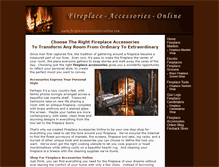 Tablet Screenshot of fireplace-accessories-online.com